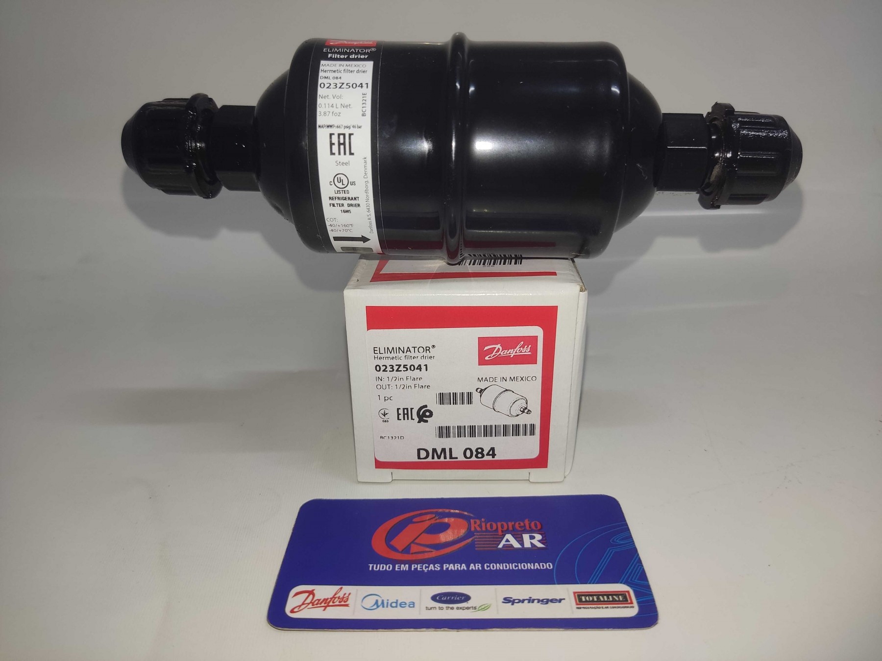 FILTRO SECADOR DML084R 210 X 1/2 R  DANFOSS AR-CONDICIONADO