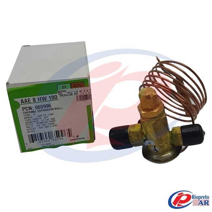 VALVULA EXPANSÃO 08TR ROSCA EMERSON R22/407 AAE8HW100 MOP 1/2 X 5/8 VAL90010P