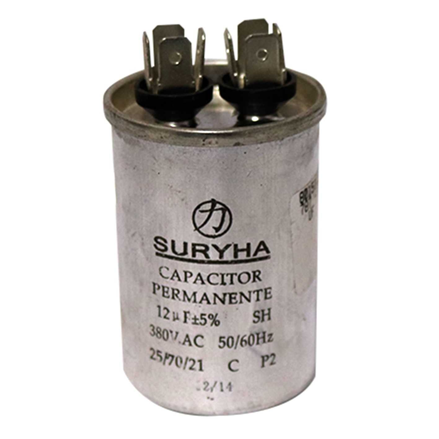 CAPACITOR DE FASE 12     MFD   380 VAC AR-CONDICIONADO