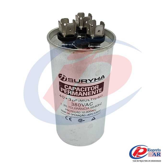 CAPACITOR DUPLO 40 + 3      380 V AR-CONDICIONADO