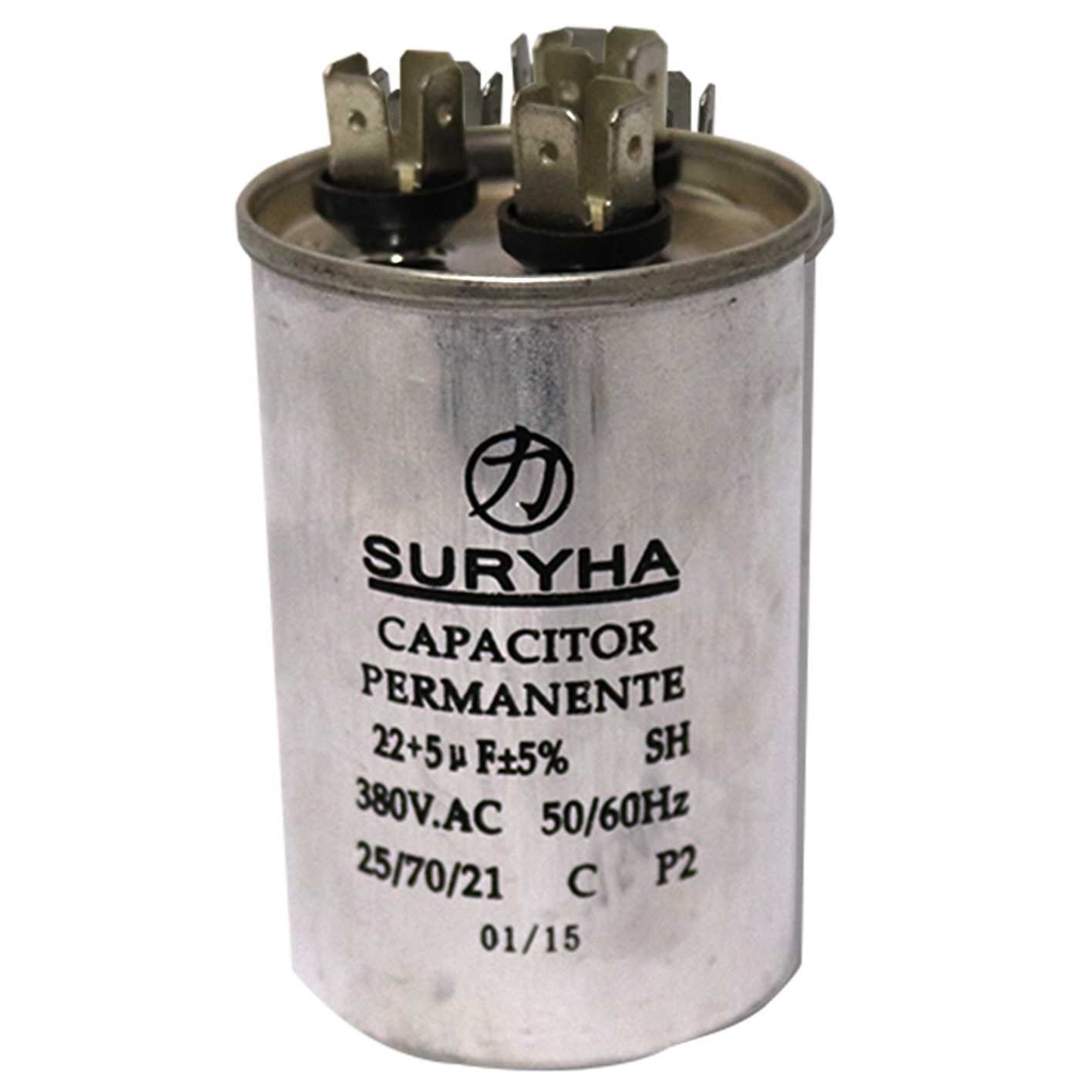 CAPACITOR DUPLO 22 + 5       380 V AR-CONDICIONADO