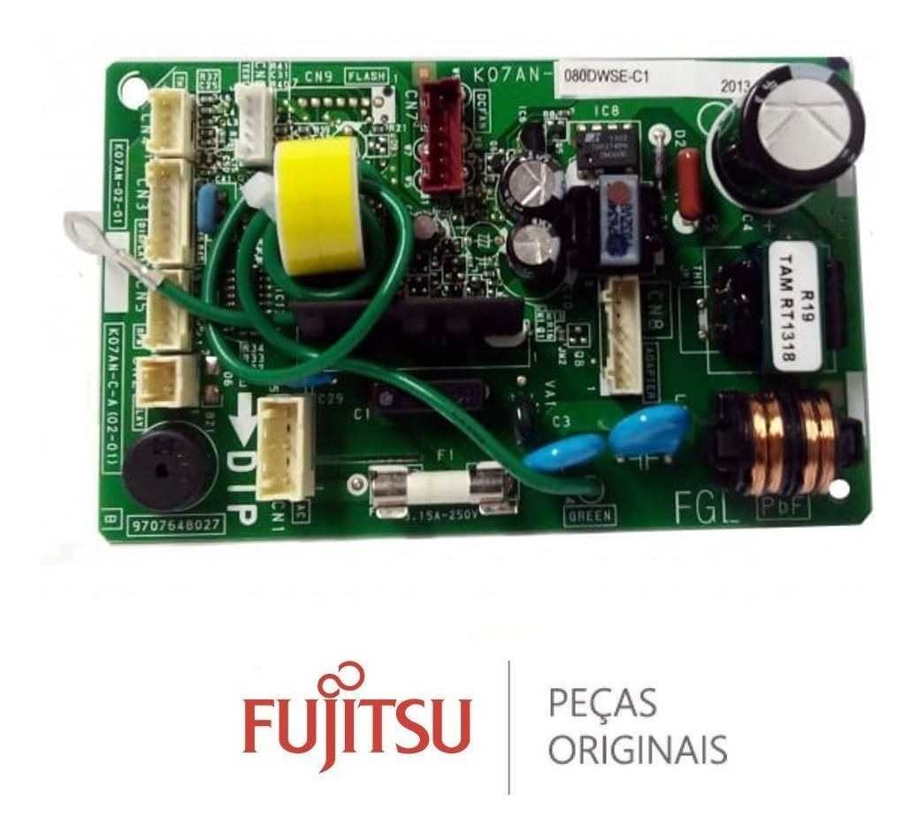 PLACA CONTROLADORA FUJITSU ASBA09JGC  PCB INVERTER 9707645200 K07AN080DWSE