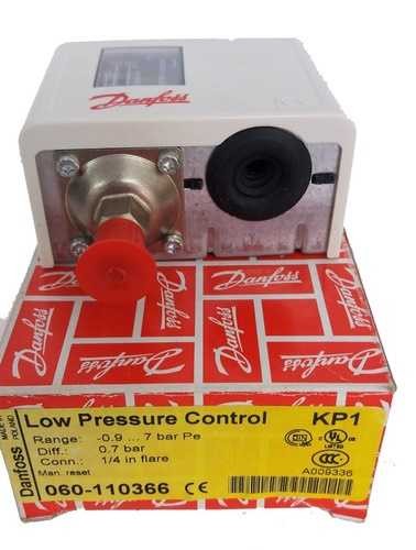 PRESSOSTATO DANFOSS KP1 REARME MANUAL BAIXA 060-110366 CODIGO NOVO 060-110391