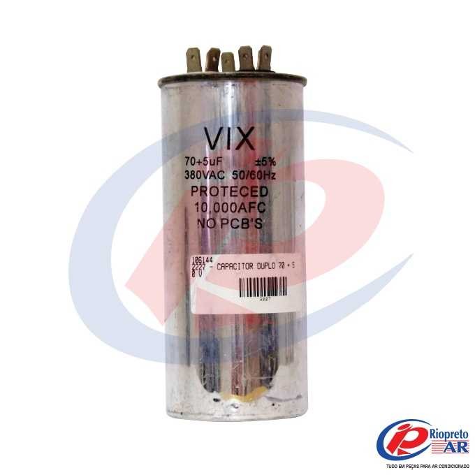 CAPACITOR DUPLO 70 + 5      440 V AR-CONDICIONADO
