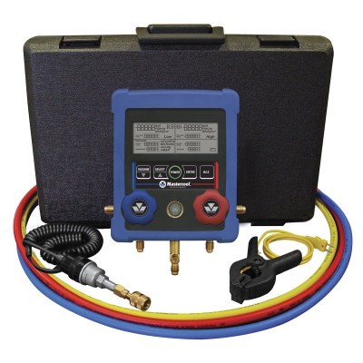 MANIFOLD MASTERCOOL DIGITAL COMPL COM VACUOMETRO E 3 MANGUEIRAS