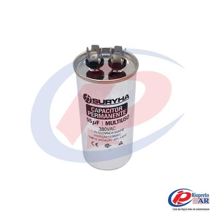 CAPACITOR DE FASE 55     MFD   380 VAC AR-CONDICIONADO