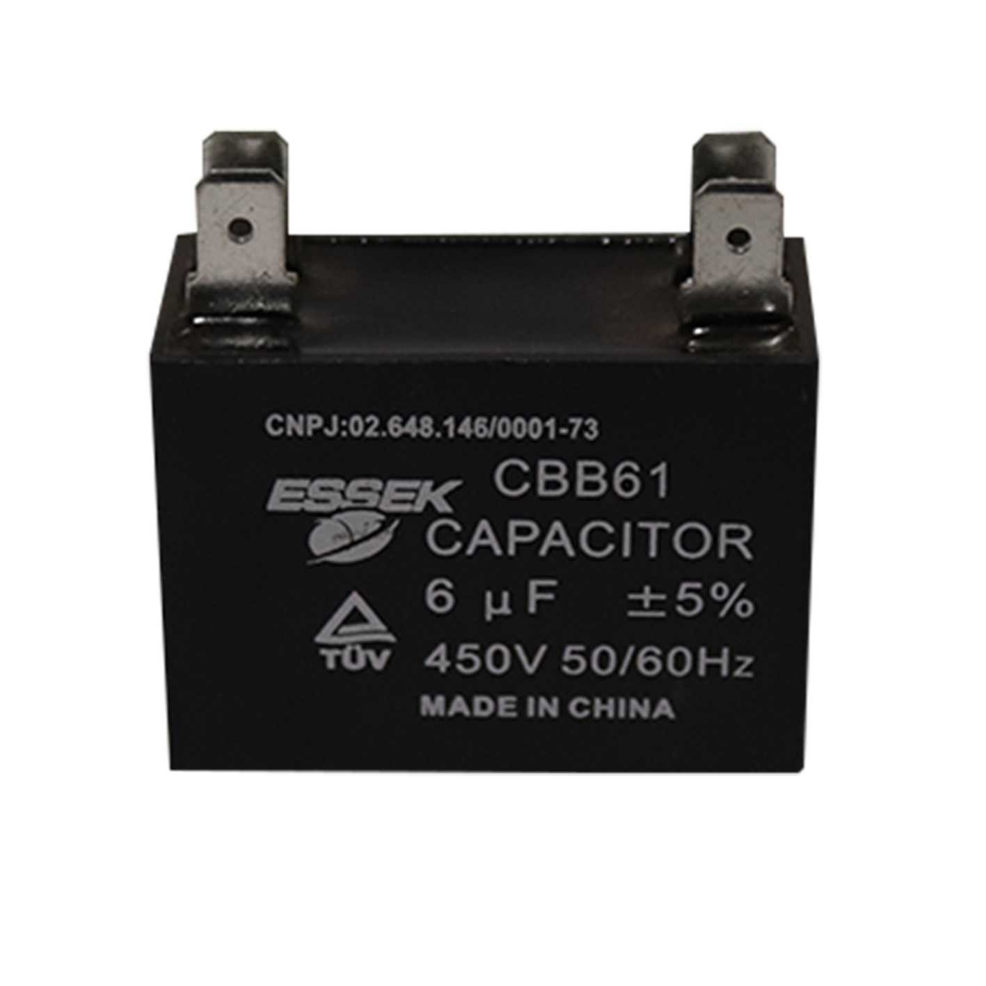 CAPACITOR CAIXA 6 MFD 450 V AR-CONDICIONADO