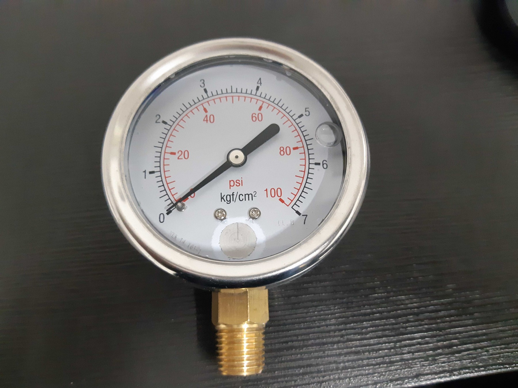 MANOMETRO DE ALTA GLICERINA 0-7 KGF //100PSI 1/4 NPT