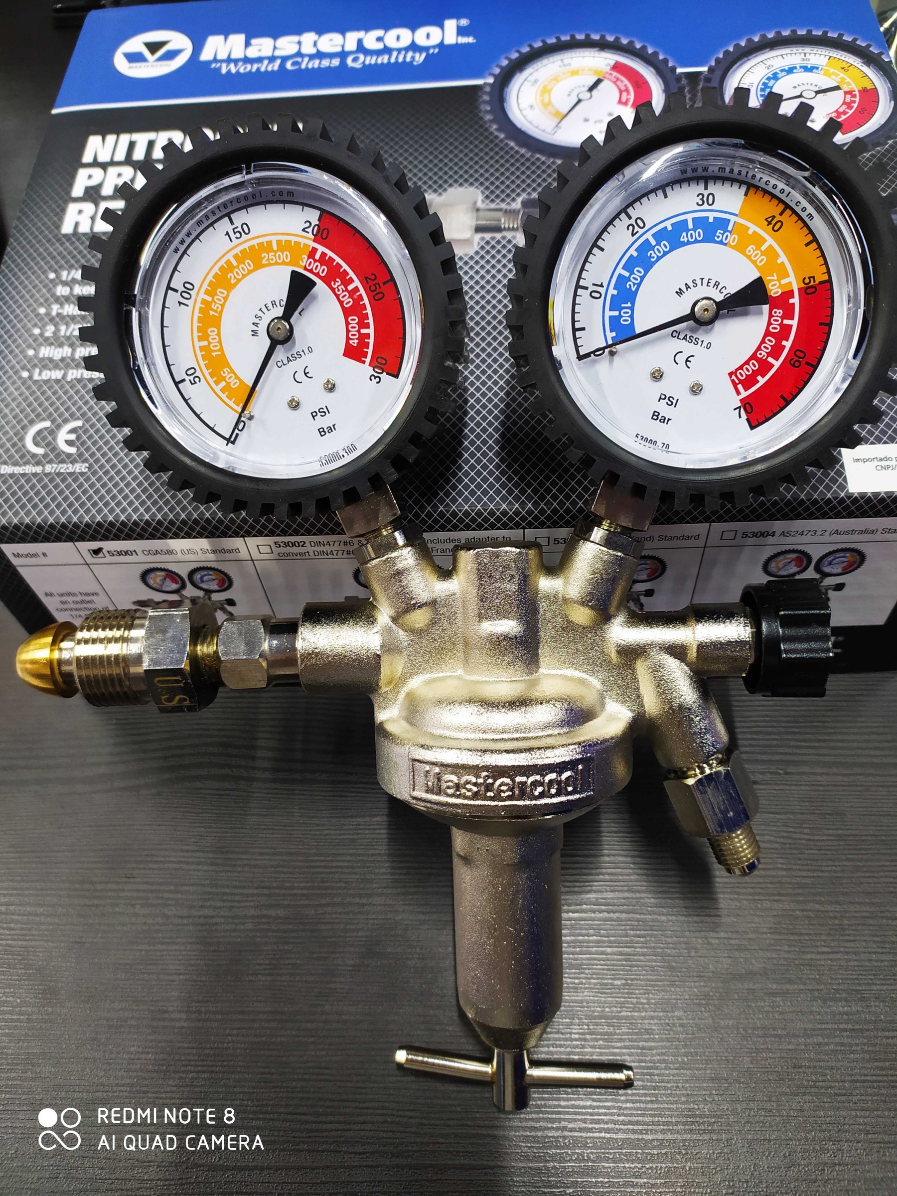 REGULADOR DE NITROGENIO STD MASTERCOOL 4.000/1.000 PSI