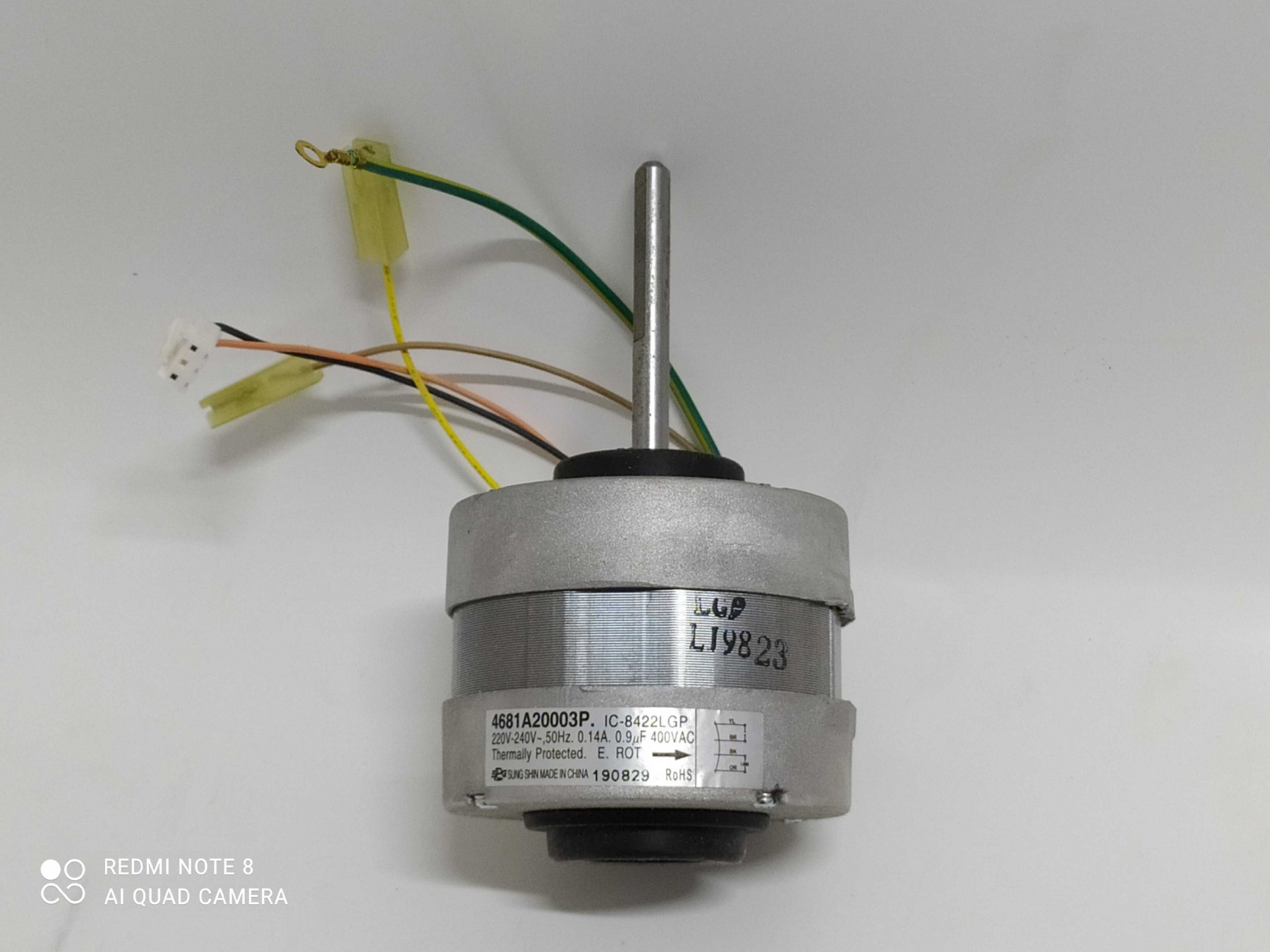 MOTOR VENTIL LG EVAP SLN09/0123 FLA IC 8422GR915851263 IC-8422LGP 915851263 