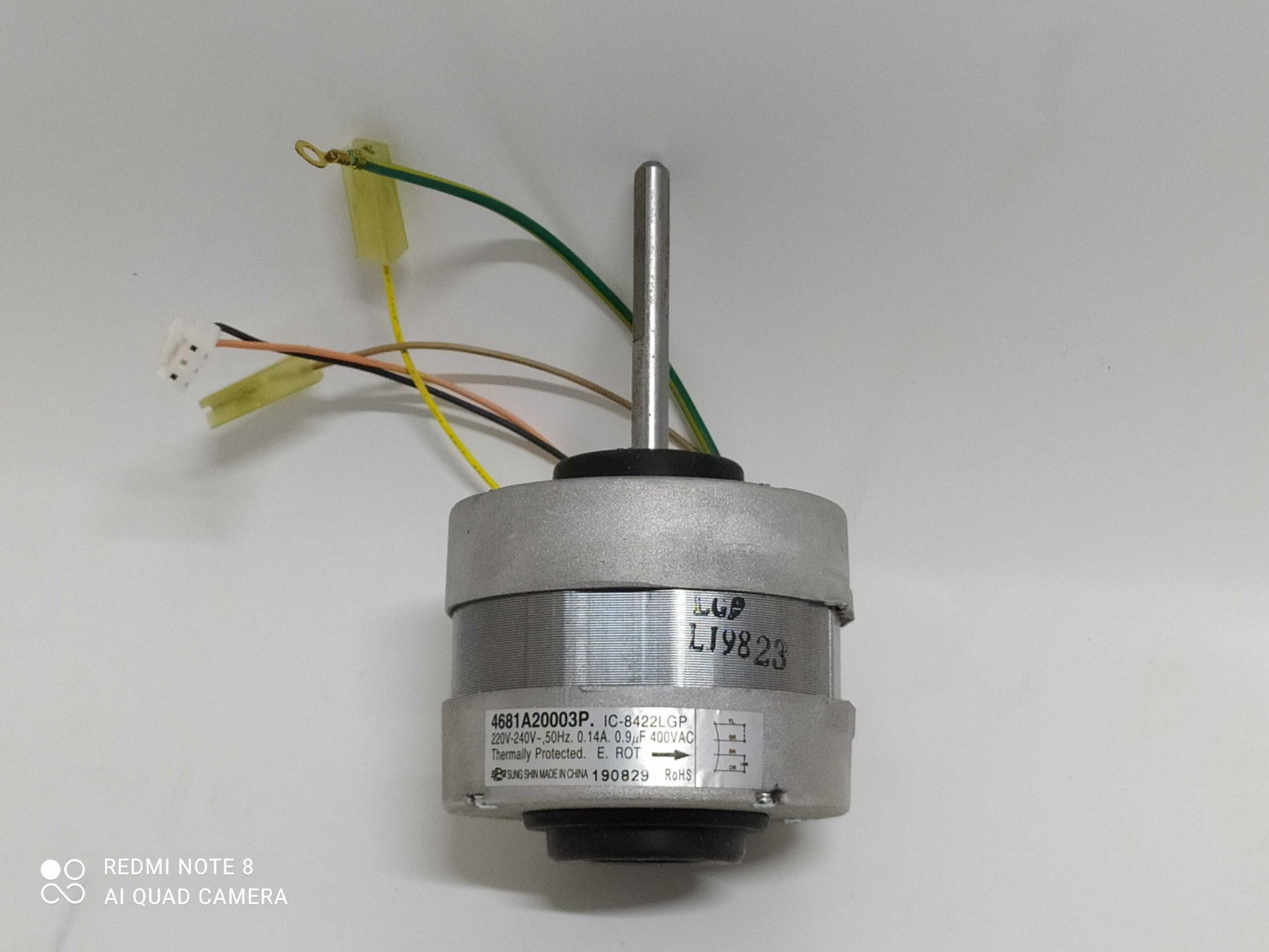 M V LG EVAP 12 K   SLN  09/0123 FLA IC 8422GR915851263 IC-8422LGP 4681A MOTOR VENTIL LG EVAP SLN09/0123 FLA IC 8422GR915851263 IC-8422LGP 915851263 