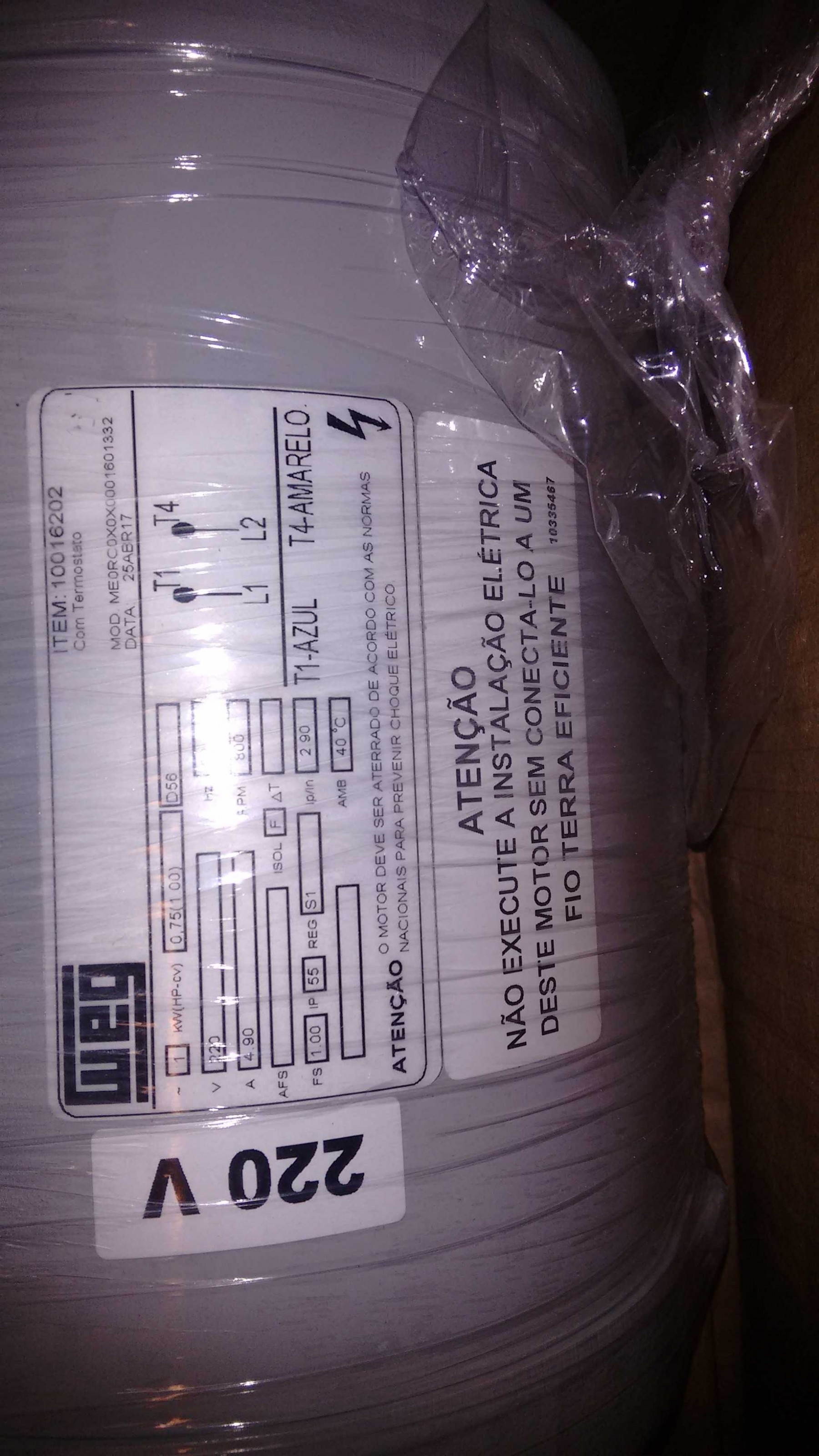 M V TRANE COND TRAE 200 USE 10016202 MOT00011B