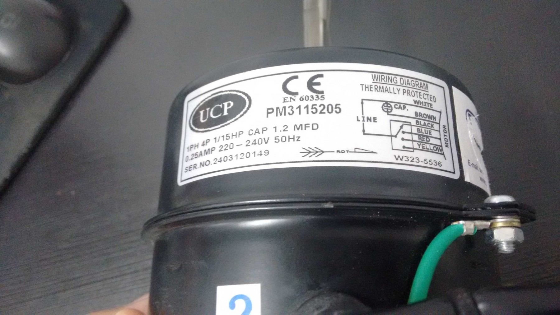 MOTOR HITACHI EVAPORADORA SUWX24CW SUWX24CWIZ  03-0111-1800006 PM3115205