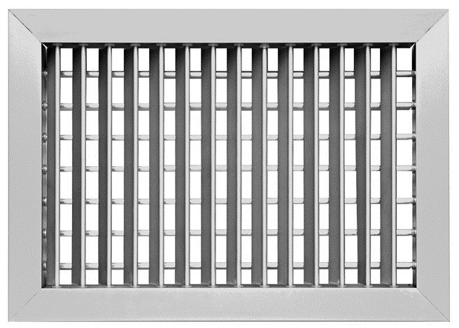 GRELHA DUPLA DEFLEXAO HORIZONTAL 1430 X 150