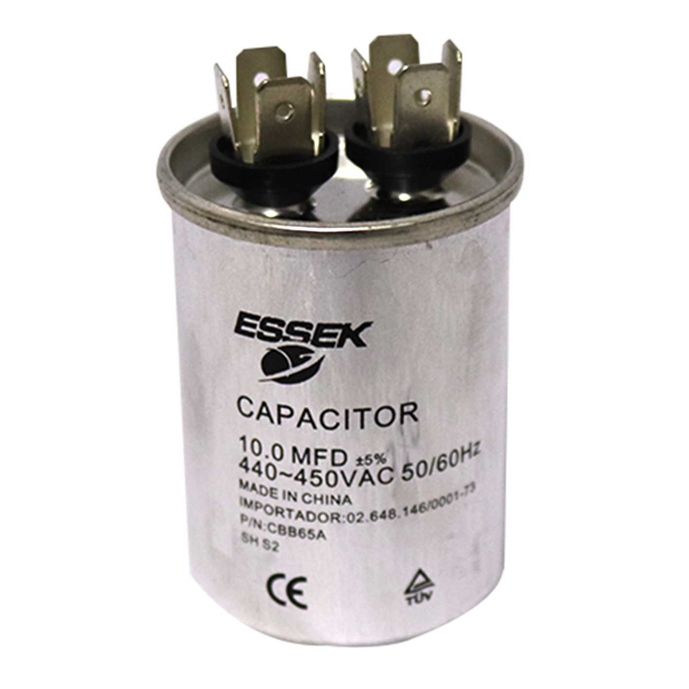 CAPACITOR DE FASE 10     MFD   380 VAC AR-CONDICIONADO