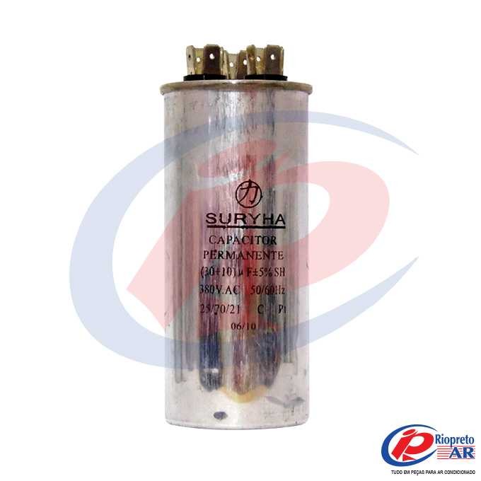 CAPACITOR DUPLO 30 + 10      380 VAC AR-CONDICIONADO