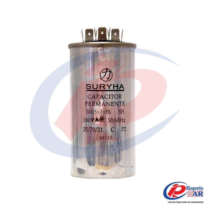 CAPACITOR DUPLO 30 + 15      380 VAC AR-CONDICIONADO