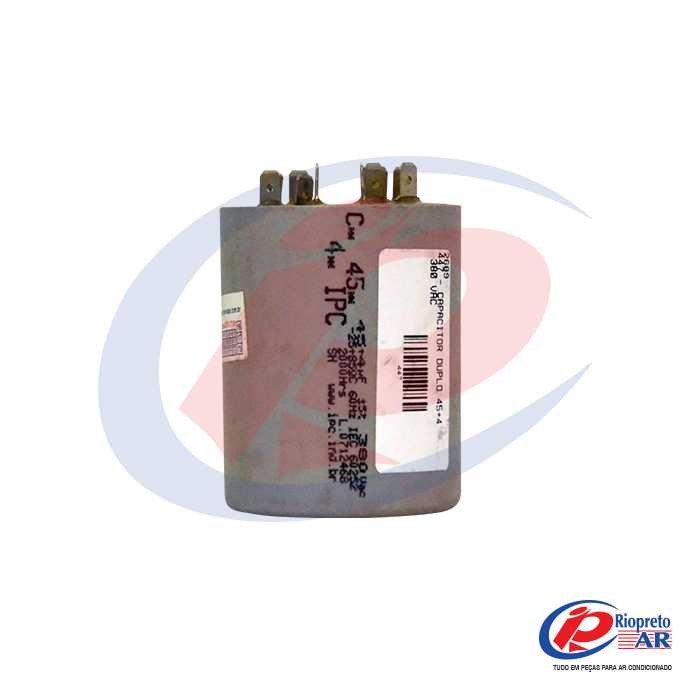 CAPACITOR DUPLO 45 + 4      380 VAC AR-CONDICIONADO