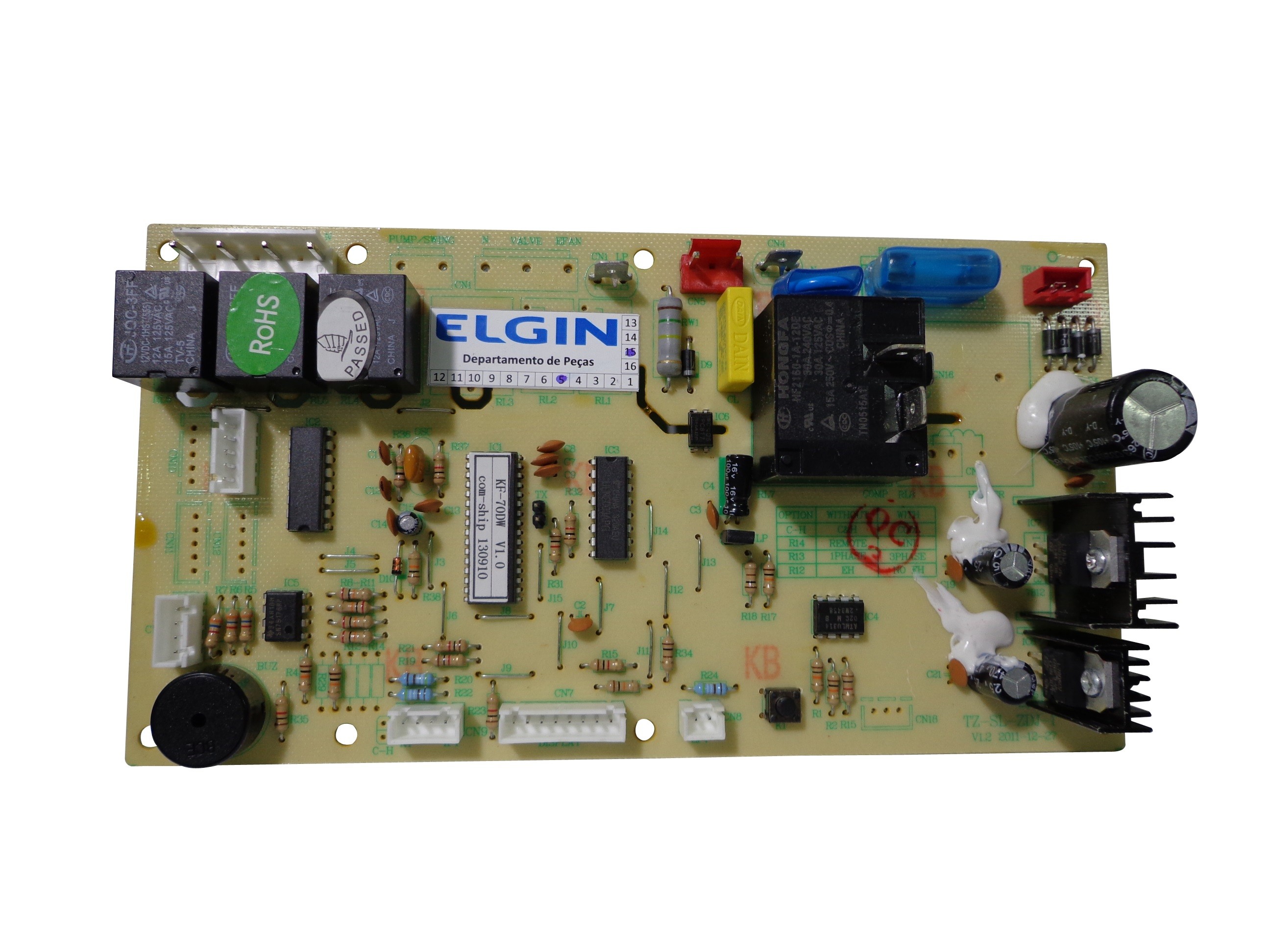 PLACA ELGIN EVAP PHFI-18/24/30/36/48/60/80 FRIA (VER A PLACA ANTES)