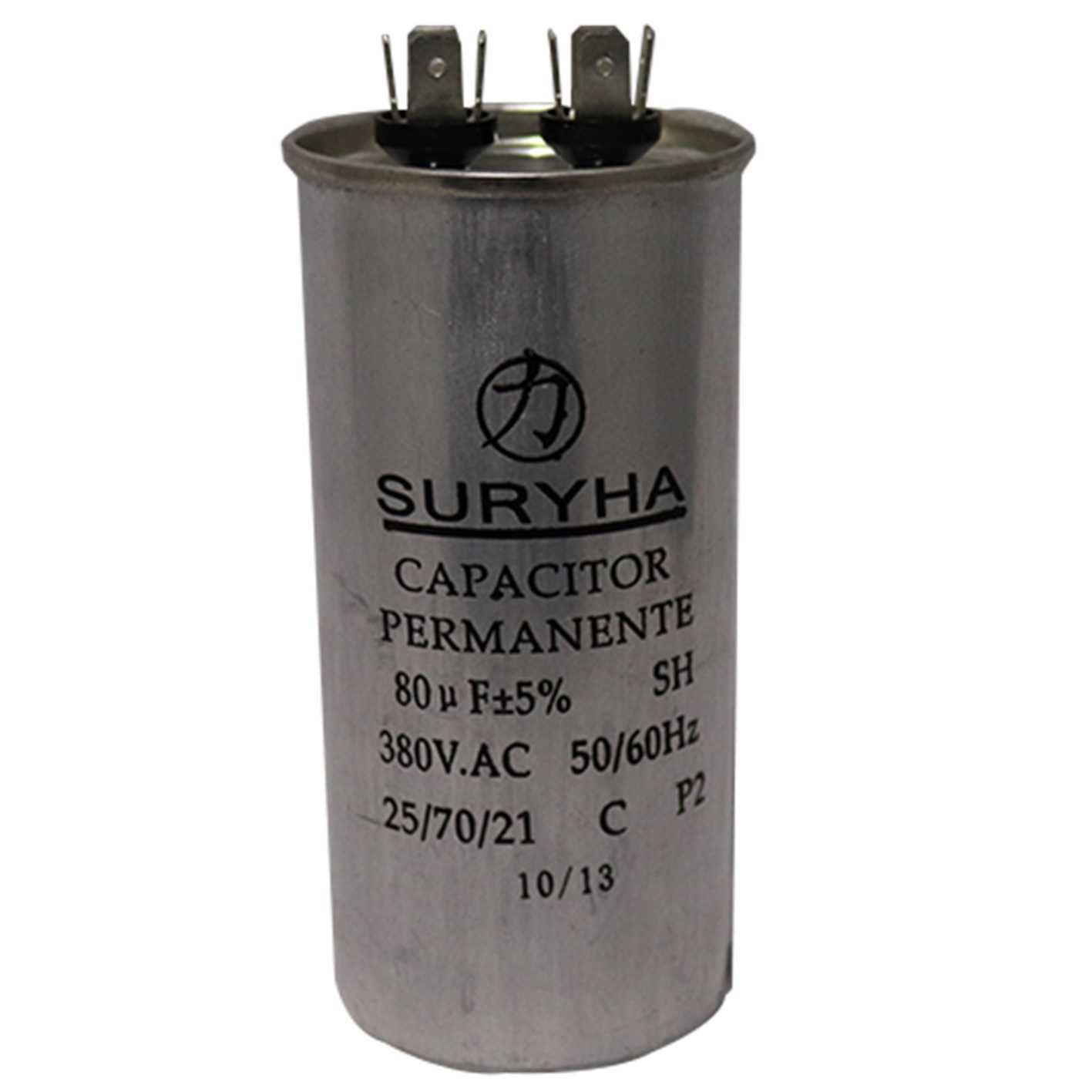 CAPACITOR DE FASE 80     MFD   380 V AR-CONDICIONADO