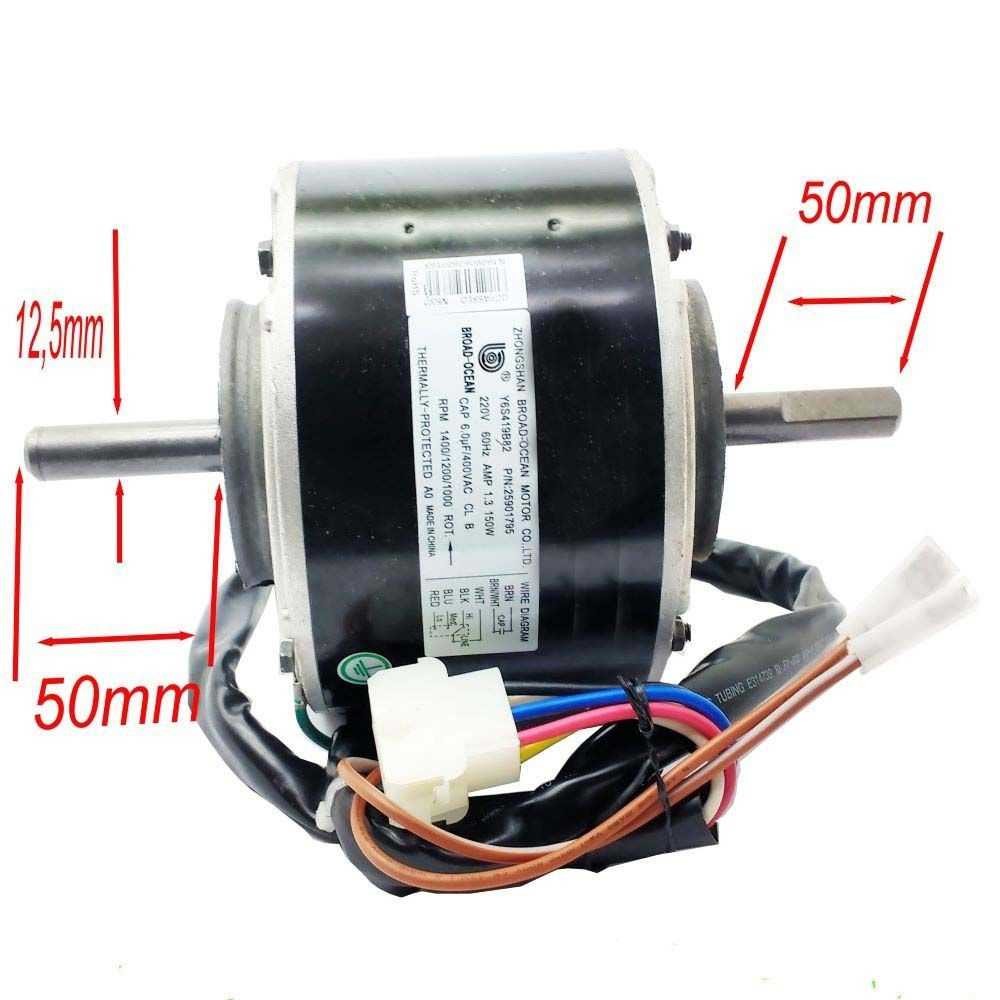 MOTOR VENTILADOR AR CARRIER SPACE PISO TETO 60.000 BTUS Y6S419B82 SILVERMAXI