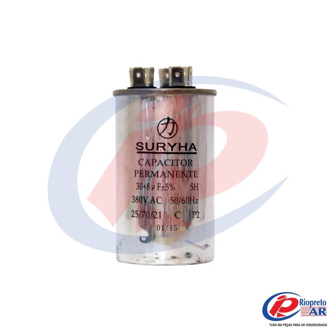 CAPACITOR DUPLO 30 + 8      440 V AR-CONDICIONADO
