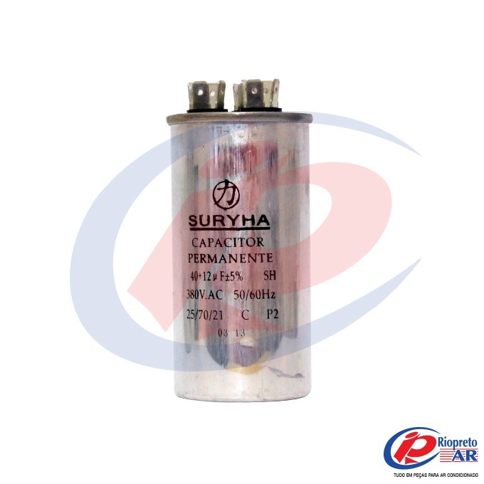 CAPACITOR DUPLO 40 + 12     380 V AR-CONDICIONADO