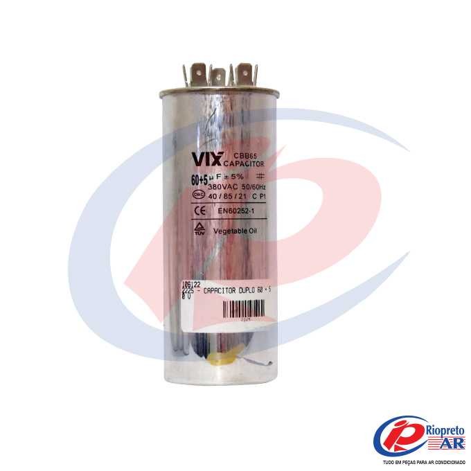 CAPACITOR DUPLO 60 + 5      380 V AR-CONDICIONADO