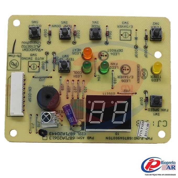 PLACA LG ACJ           WGE076GF (PLACA DISPLAY)AR-CONDICIONADO