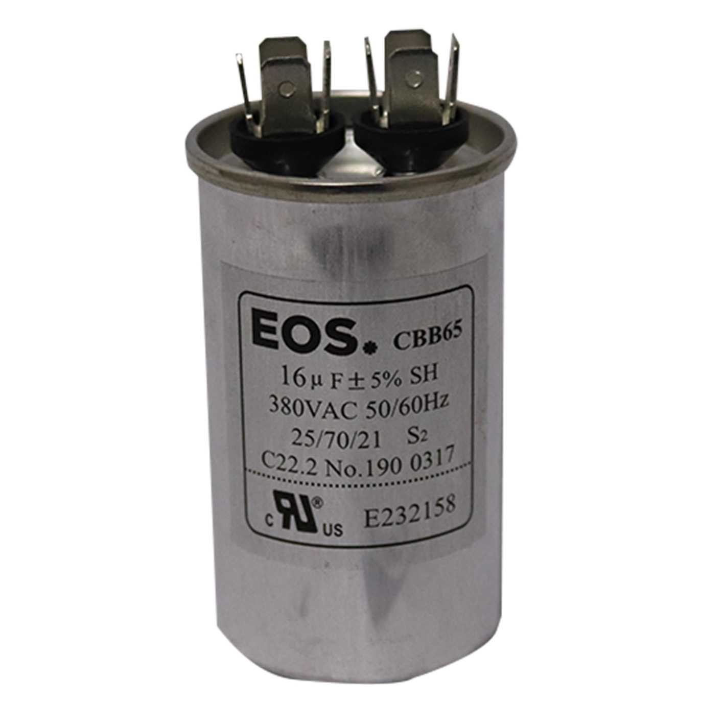 CAPACITOR DE FASE 16     MFD   380 VAC AR-CONDICIONADO