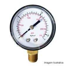 MANOMETRO ASTA 0 A + 5 BAR CX INOX 1/4 NPT 60 HF 