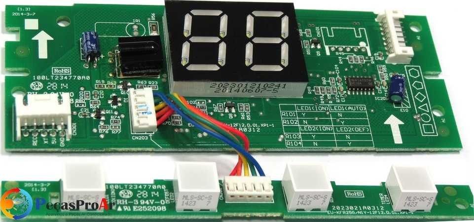 PLACA ELETRONICA DISPLAY MFCA MFCB VFCA VFQA VFCB VFQW 09 12 18 22 24 M5