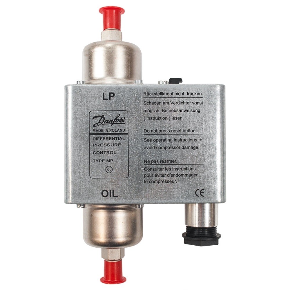 PRESSOSTATO DE OLEO DANFOSS MP55 90 SEGUNDOS 060B017166 MP55