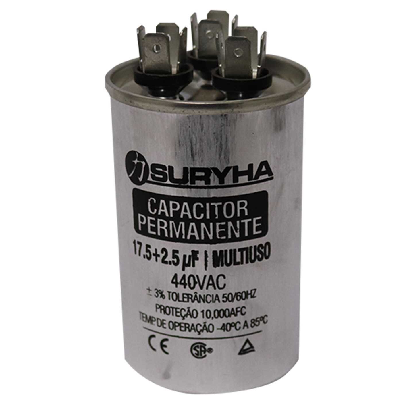 CAPACITOR DUPLO 17,5 + 2,5   400 VAC 