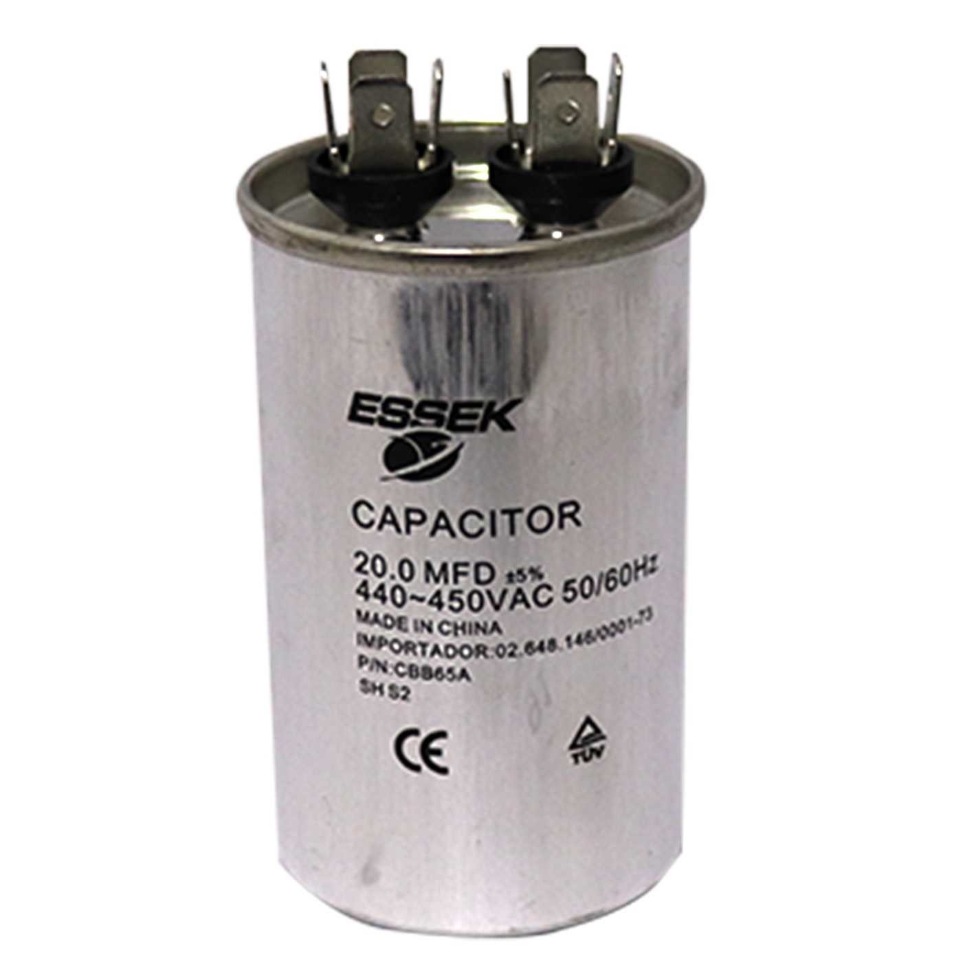 CAPACITOR DE FASE 20     MFD   380 VAC AR-CONDICIONADO