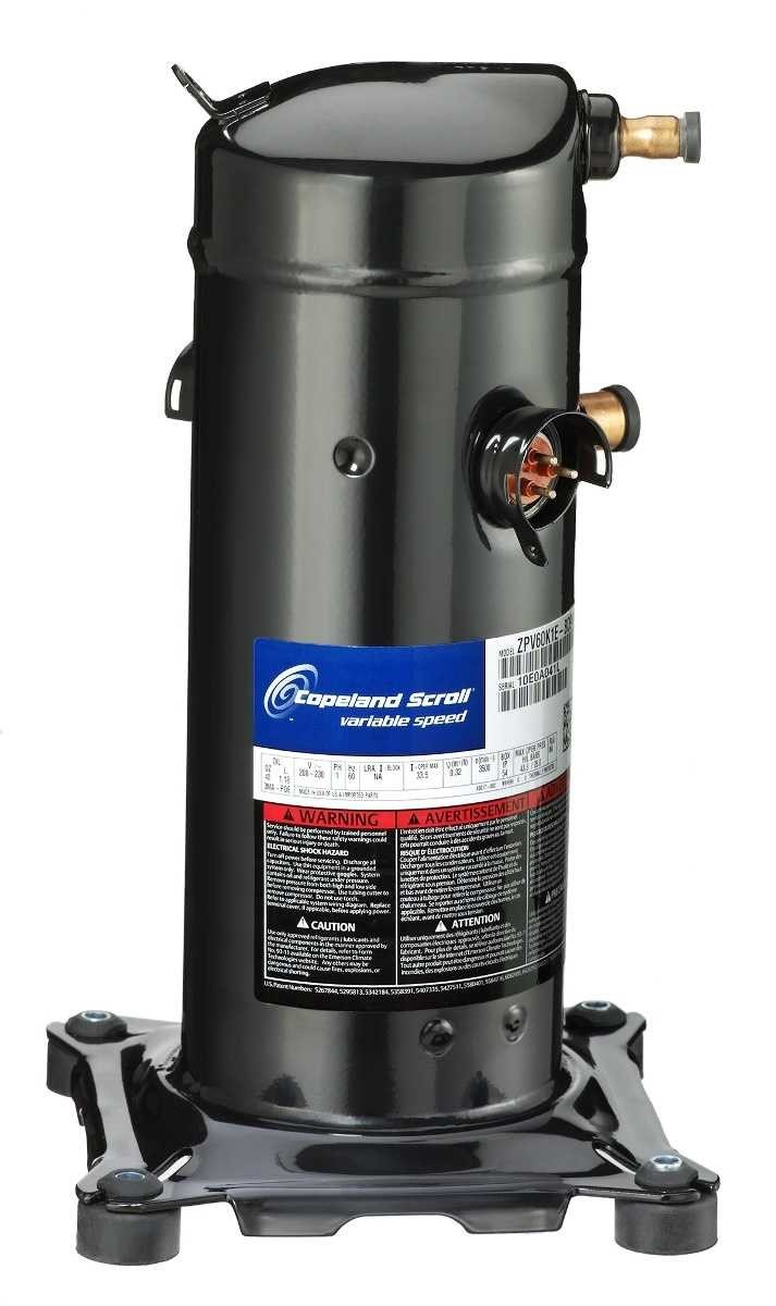 COMPRESSOR COPELAND SCROLL ZR61KCE-TF-5422  5 TR  220 V TRIFASICO R134/407C/R22 