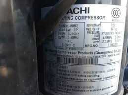 COMP HITACHI 5 TR   220 V  503DH80B2 5 TR TRIFASICO 503DH-80B2 HLD18218B