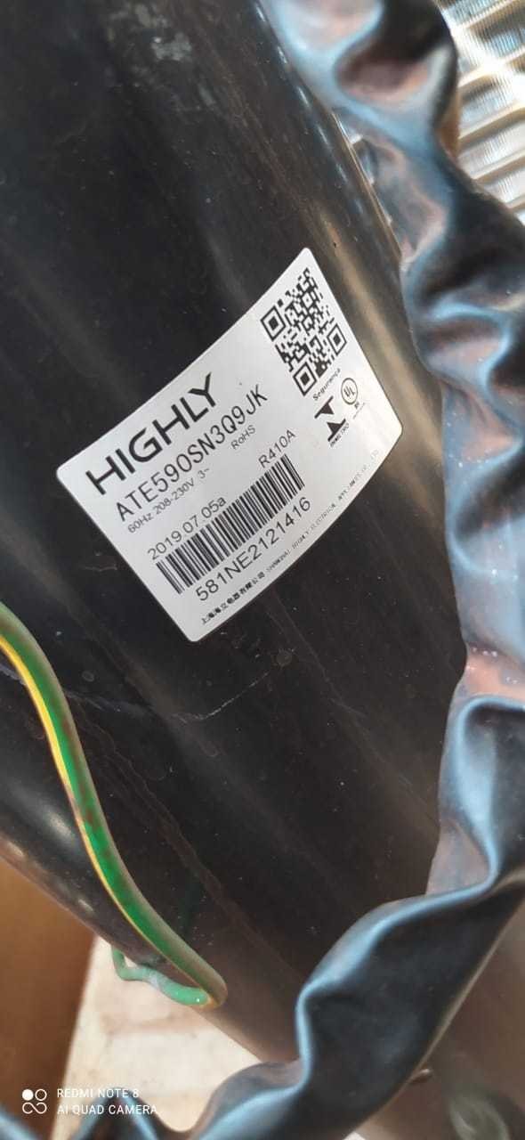 COMPRESSOR HITACHI ROTATIVO 60/65K BTUS 220/3F GAS R410A