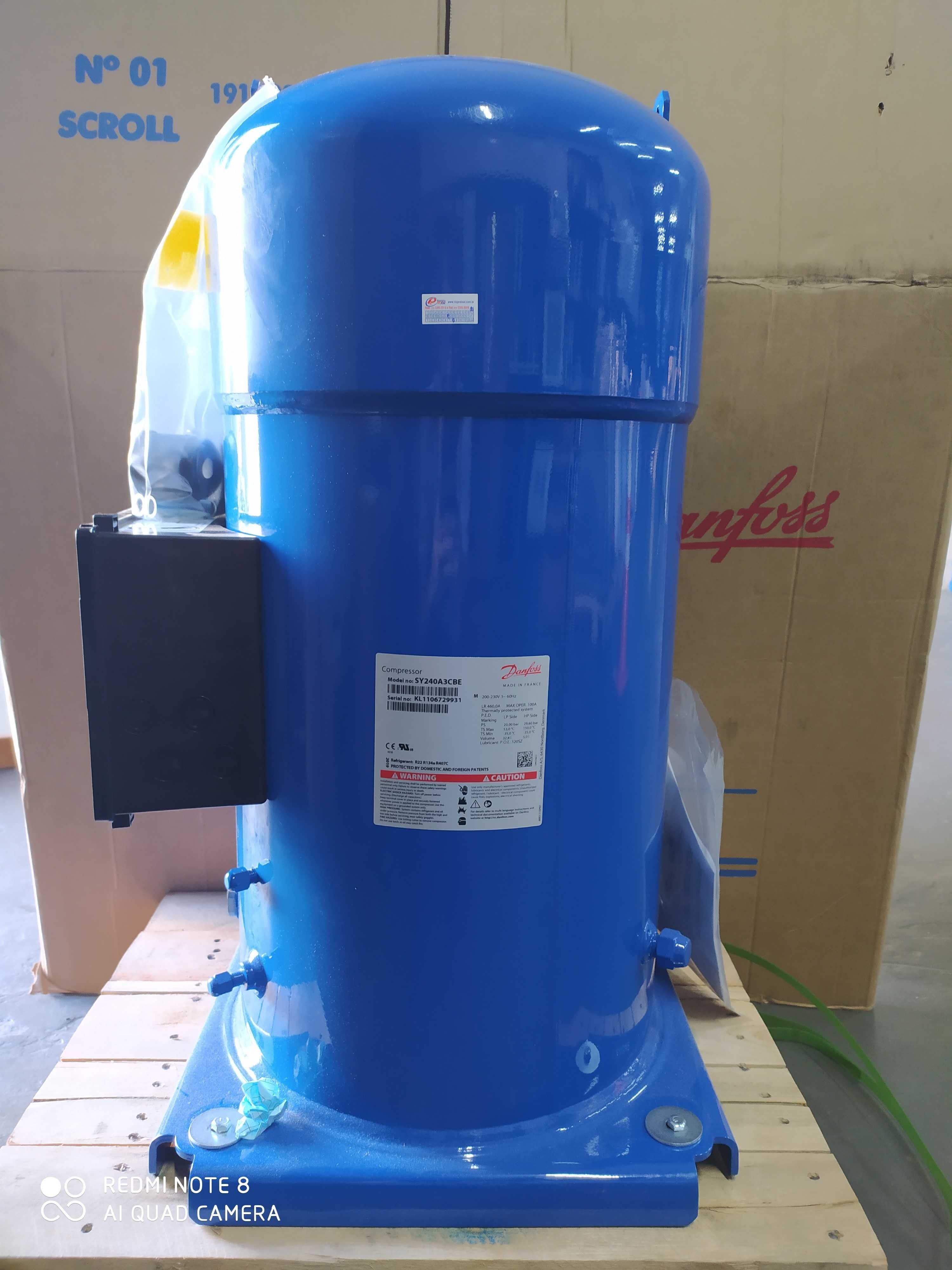 COMP DANFOSS SCR 20 TR SY240A3CBM 220 V TRIFASICO OLEO 320SZ 