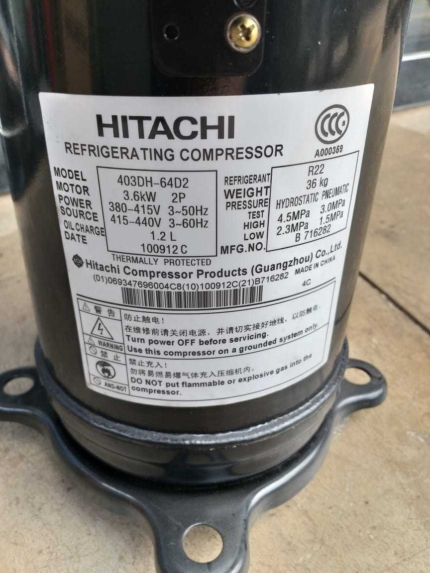COMP HITACHI 4 TR 440 V R22  403DH64D2 TRIFA R22 HLD18217A