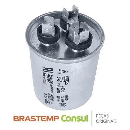 CAPACITOR DUPLO 15 + 4  UF   380 VAC  W10771532 WHIRPOOL ORIGINAL