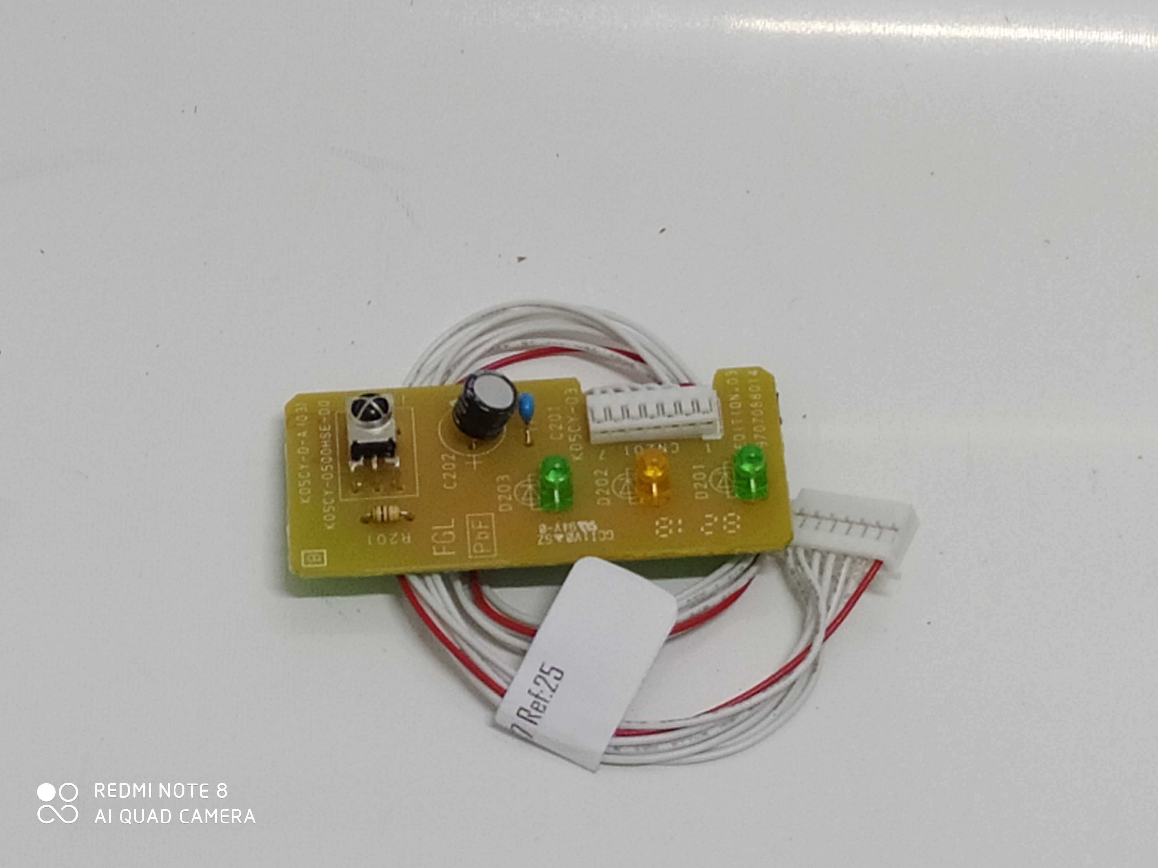 PLACA DISPLAY FUJITSU EVAP RECEPTORA ASBG24JFBC PLACA DE SINAL