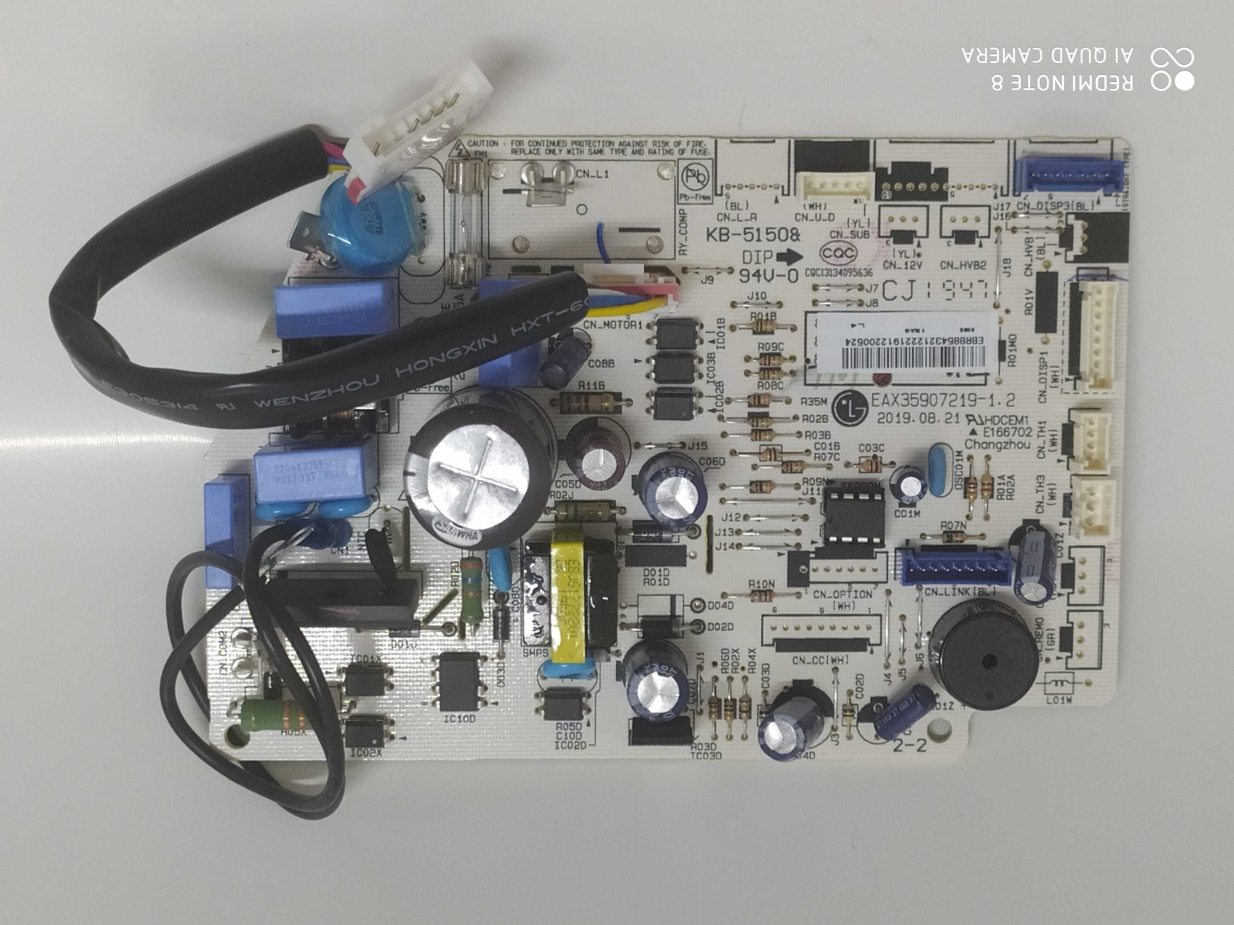 PLACA LG PCB EVAP S4NW18KL31A.EB2GAMZ S4NW18KL31B.EB2GAMZ EBR85607315