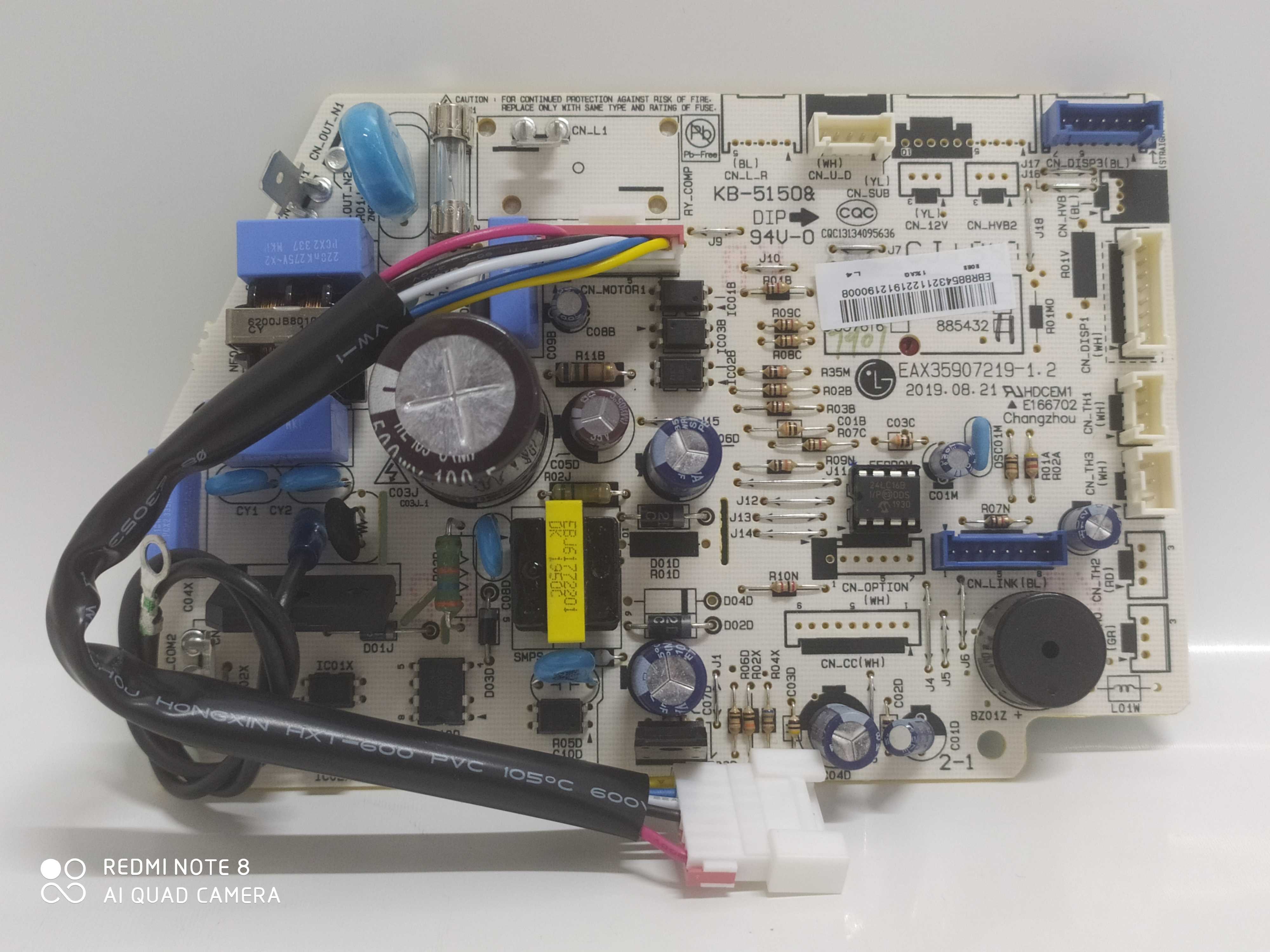 PLACA LG PCB EVAP S4NQ24K231D EBR85607312 PLACA CIRCUITO INTERNO