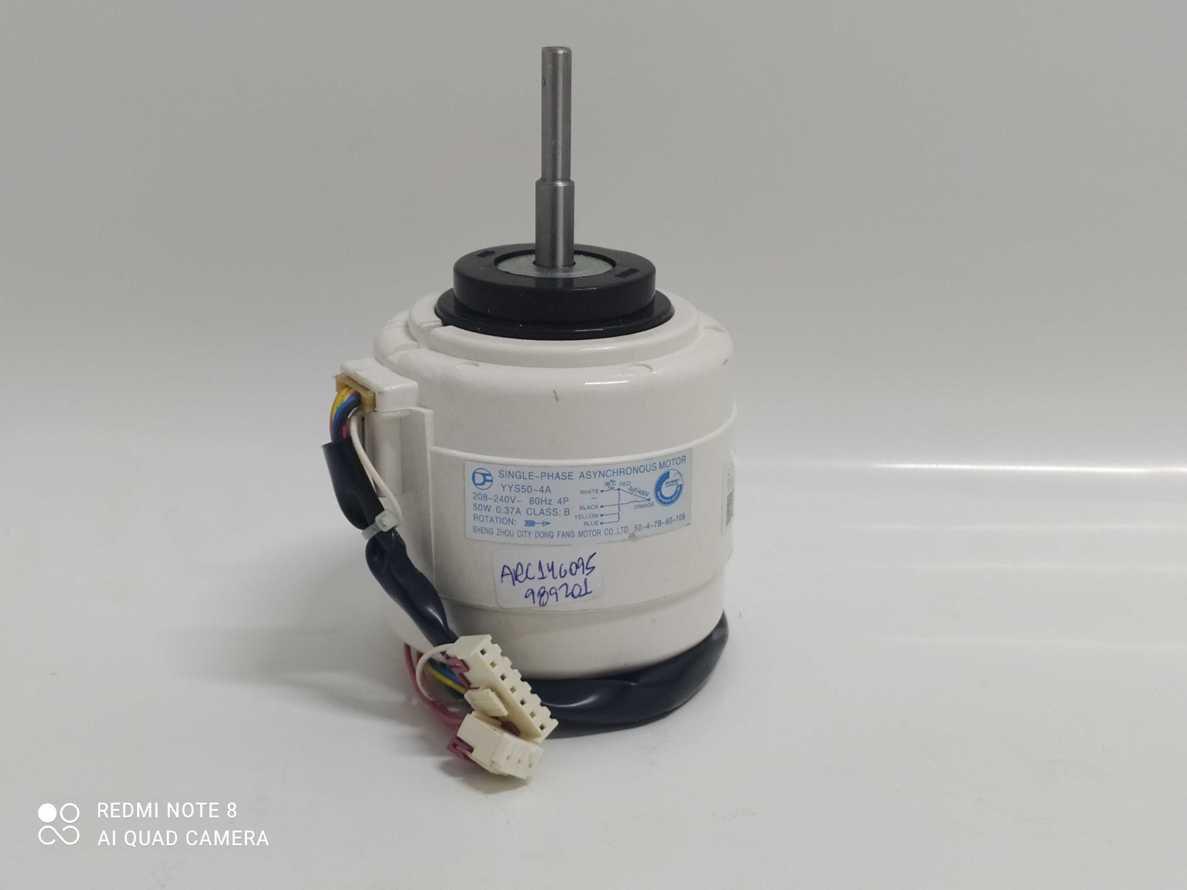 MOTOR VENTILADOR ELGIN EVAPORADORA HEFI24B2IA HEQI24B2IA   YYS50-4A