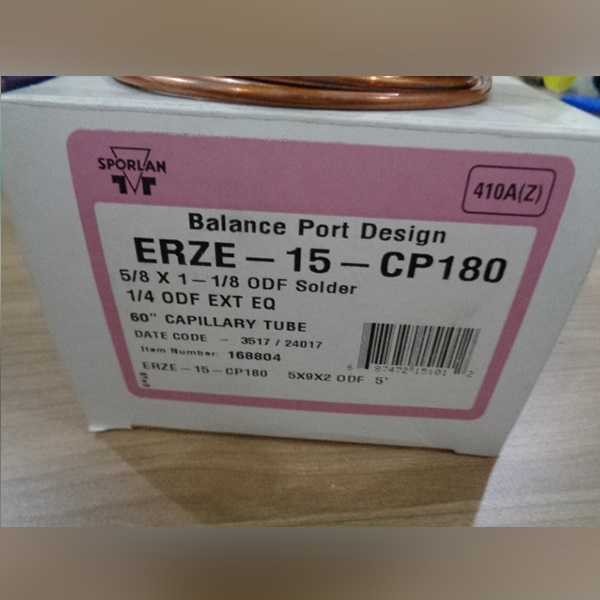 VALVULA TIXA 15 TR SOLDA SPORLAN R 410 A  5/8 X 7/8 ERZE-15-CP180 USE 067N3009