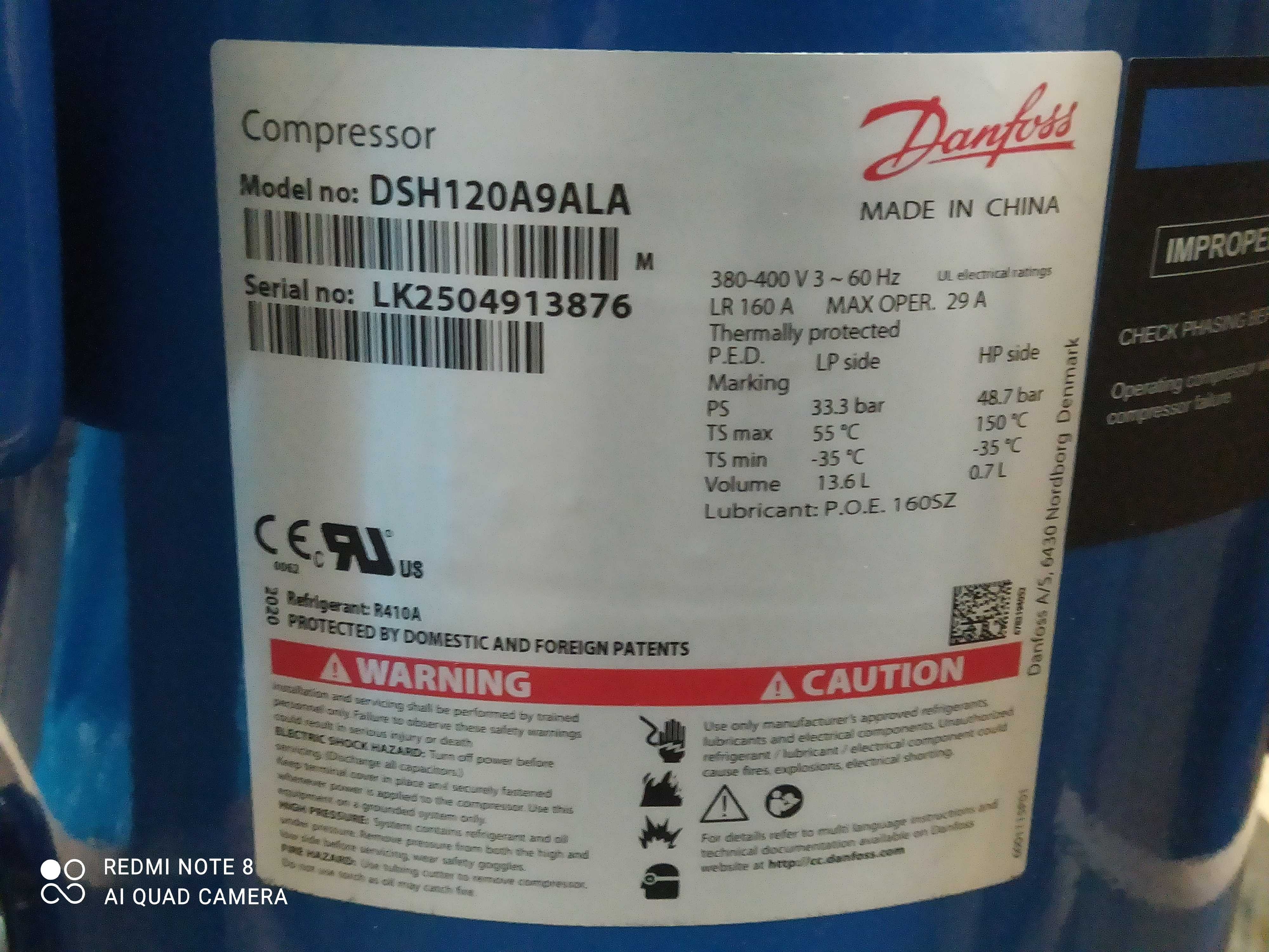 COMP DANFOSS SCR 10 TR 380/3 R410A