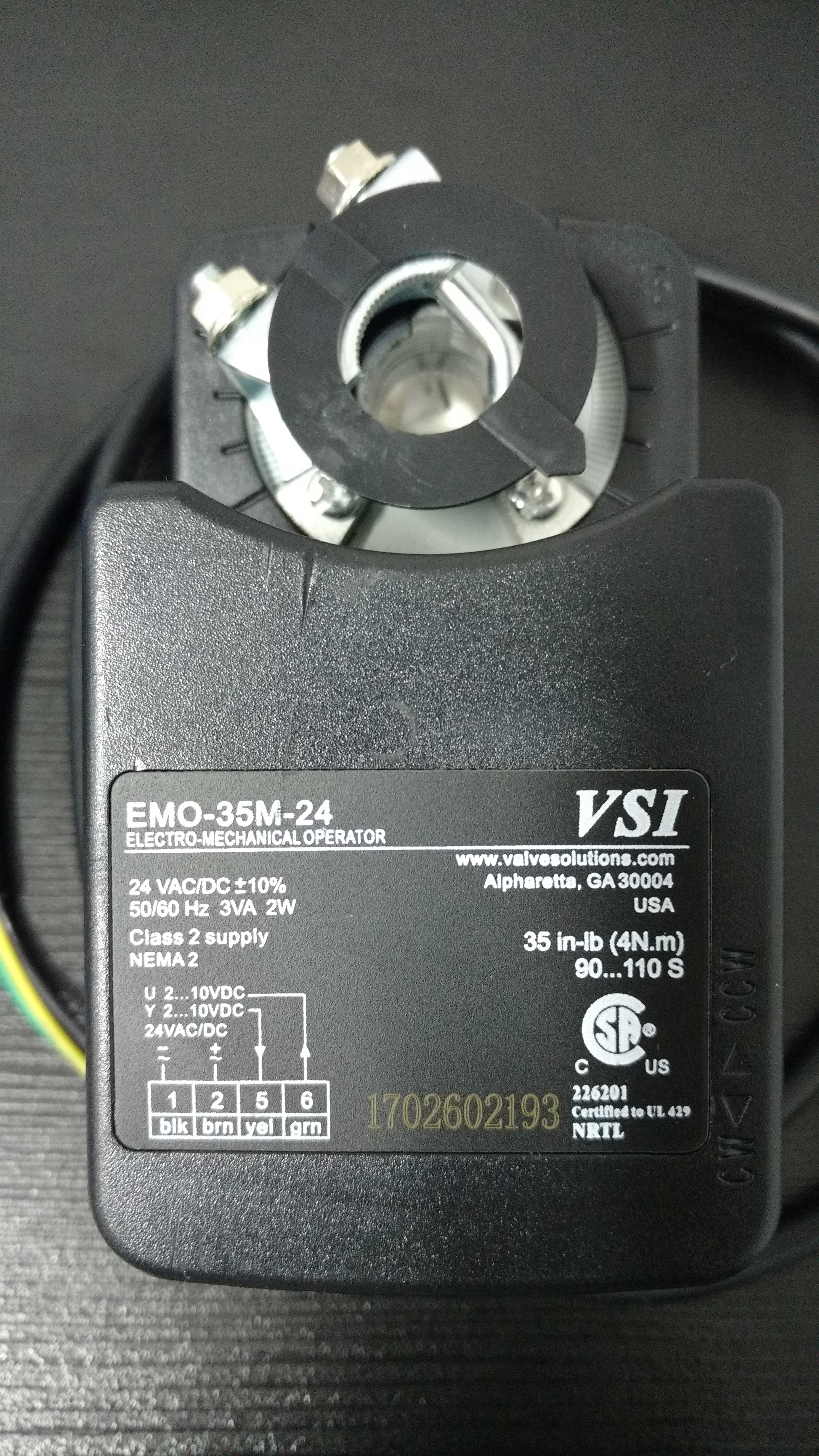 ATUADOR ACTUA 0-10V, 4NM - 24VOLTS - VSI EMO  EMO-35M-24