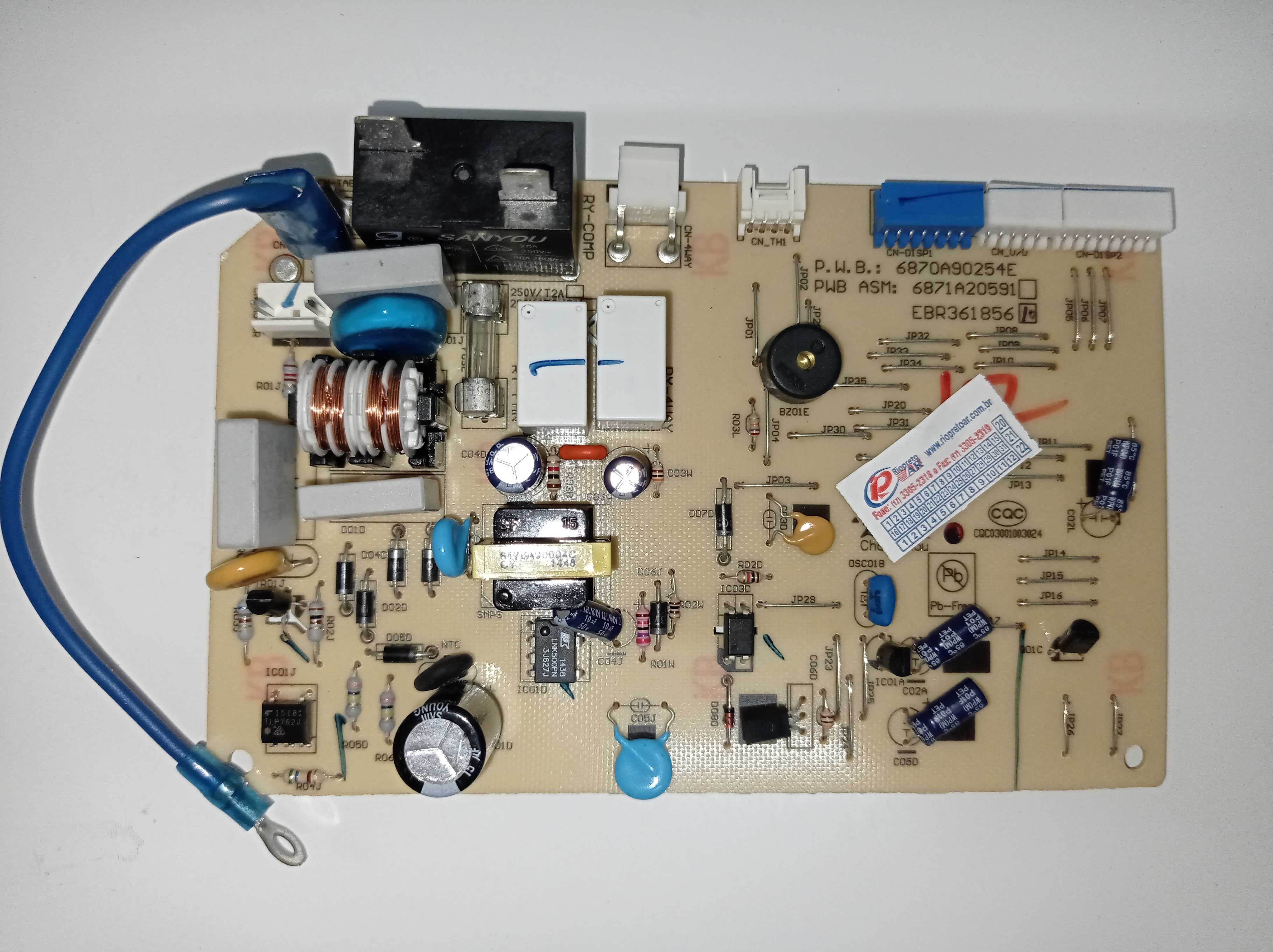 PLACA LG EVAP TSNH 092 JBA0