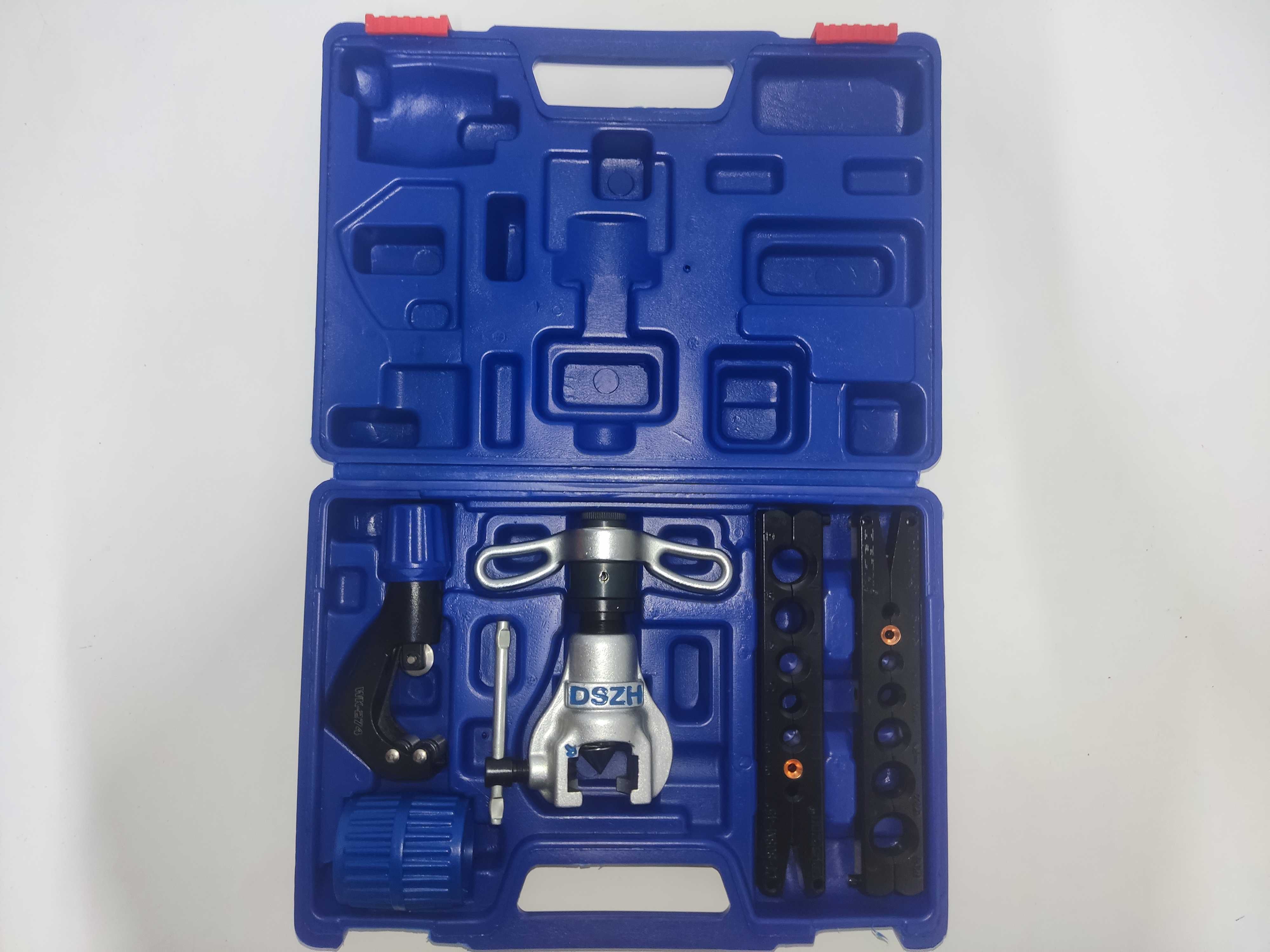 KIT FLANGEADOR EXCENTRICO C/CATRACA 3/16 A 3/4 C/ CORTADOR, ESCAREADOR E MALETA